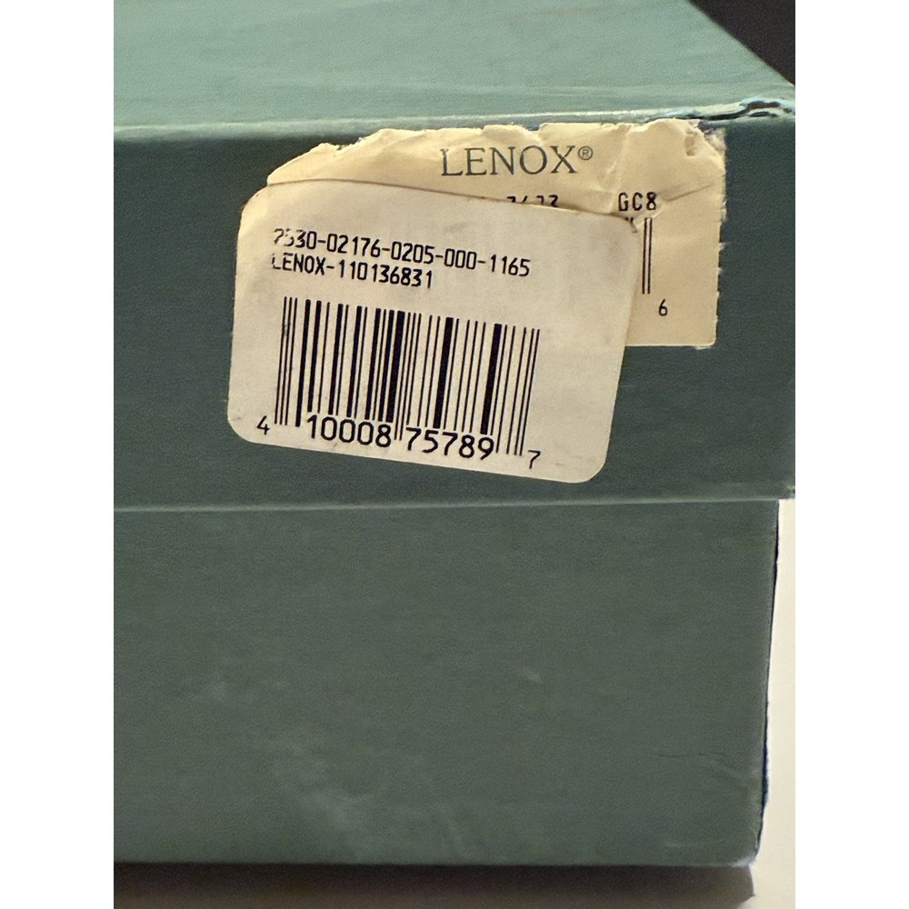 NIB Lenox Symphony 11" Scalloped Oval Centerpiece Serving Bowl 24K Gold Trim USA - Picture 9 of 9